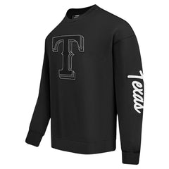Texas Rangers Pro Standard Paint The City Dropped Shoulder Pullover Sweatshirt Sale