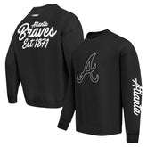 Atlanta Braves Pro Standard Paint The City Dropped Shoulder Pullover Sweatshirt Near Me