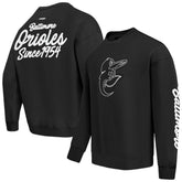 Baltimore Orioles Pro Standard Paint The City Dropped Shoulder Pullover Sweatshirt Lifestyle