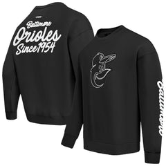 Baltimore Orioles Pro Standard Paint The City Dropped Shoulder Pullover Sweatshirt Lifestyle