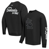 St. Louis Cardinals Pro Standard Paint The City Dropped Shoulder Pullover Sweatshirt On Sale