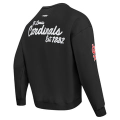St. Louis Cardinals Pro Standard Paint The City Dropped Shoulder Pullover Sweatshirt On Sale