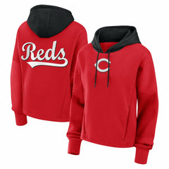 Cincinnati Reds Fanatics Women's Oversized Legacy Favorite Spectator Pullover Hoodie Lifestyle