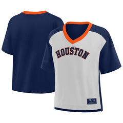 Houston Astros Fanatics Oversized Race To Win V-Neck T-Shirt Sale