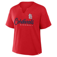 St. Louis Cardinals Fanatics Women's Fan Fave Stadium Slub Boxy T-Shirt Lifestyle