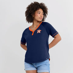 Houston Astros Fanatics Women's League Diva Star Raglan V-Neck T-Shirt Online