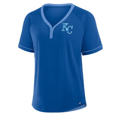Kansas City Royals Fanatics Women's League Diva Star Raglan V-Neck T-Shirt Near Me
