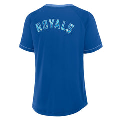 Kansas City Royals Fanatics Women's League Diva Star Raglan V-Neck T-Shirt Near Me