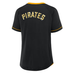 Pittsburgh Pirates Fanatics Women's League Diva Star Raglan V-Neck T-Shirt Lifestyle