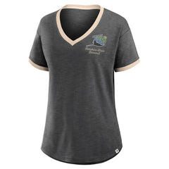 Tampa Bay Rays Fanatics Women's Binge Worthy Stadium Slub V-Neck T-Shirt On Sale