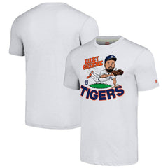 Riley Greene Detroit Tigers Homage Caricature Player Tri-Blend T-Shirt On Sale