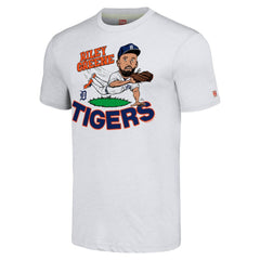 Riley Greene Detroit Tigers Homage Caricature Player Tri-Blend T-Shirt On Sale