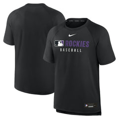 Colorado Rockies Nike Authentic Collection Pregame Raglan Dri-FIT T-Shirt Near Me
