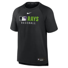 Tampa Bay Rays Nike Authentic Collection Pregame Raglan Dri-FIT T-Shirt On Sale