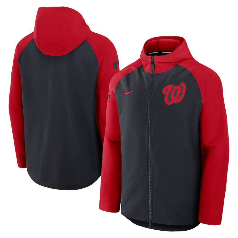 Washington Nationals Nike Authentic Collection Raglan Performance Full-Zip Jacket Online