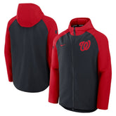 Washington Nationals Nike Authentic Collection Raglan Performance Full-Zip Jacket Online
