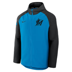 Miami Marlins Nike Authentic Collection Raglan Performance Full-Zip Jacket Online