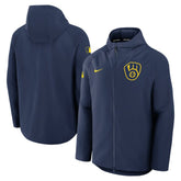 Milwaukee Brewers Nike Authentic Collection Raglan Performance Full-Zip Jacket Clearance