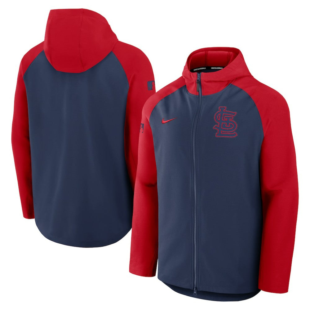 St. Louis Cardinals Nike Authentic Collection Raglan Performance Full-Zip Jacket Online