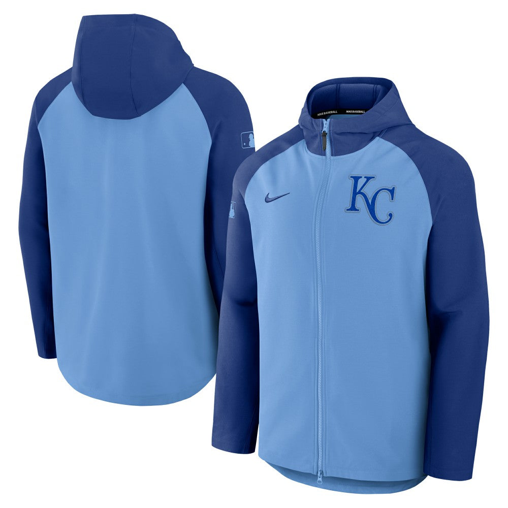 Kansas City Royals Nike Authentic Collection Raglan Performance Full-Zip Jacket Lifestyle