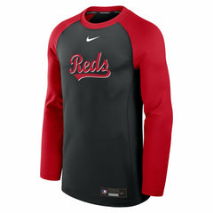 Cincinnati Reds Nike Authentic Collection Game Time Raglan Dri-FIT Long Sleeve T-Shirt discount