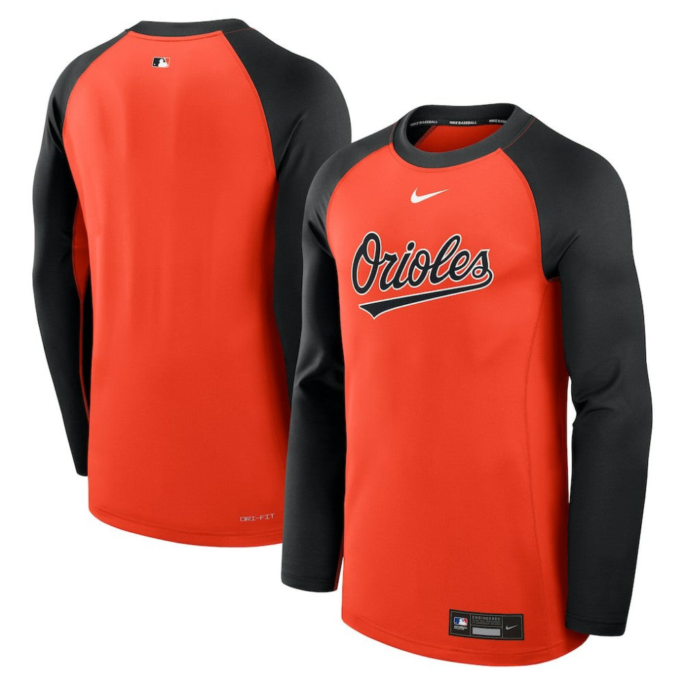 Baltimore Orioles Nike Authentic Collection Game Time Raglan Dri-FIT Long Sleeve T-Shirt Near Me
