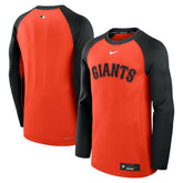 San Francisco Giants Nike Authentic Collection Game Time Raglan Dri-FIT Long Sleeve T-Shirt On Sale