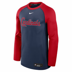 St. Louis Cardinals Nike Authentic Collection Game Time Raglan Dri-FIT Long Sleeve T-Shirt On Sale