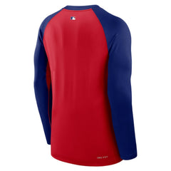 Texas Rangers Nike Authentic Collection Game Time Raglan Dri-FIT Long Sleeve T-Shirt On Sale