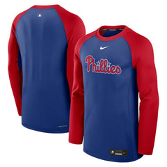 Philadelphia Phillies Nike Authentic Collection Game Time Raglan Performance Long Sleeve T-Shirt Online
