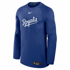 Kansas City Royals Nike Authentic Collection Game Time Raglan Dri-FIT Long Sleeve T-Shirt Sale