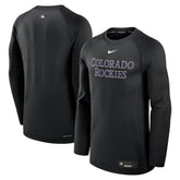 Colorado Rockies Nike Authentic Collection Game Time Raglan Dri-FIT Long Sleeve T-Shirt Clearance