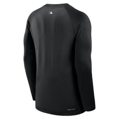 Colorado Rockies Nike Authentic Collection Game Time Raglan Dri-FIT Long Sleeve T-Shirt Clearance