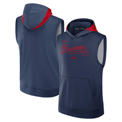Atlanta Braves Nike Authentic Collection Dri-FIT Sleeveless Hoodie discount