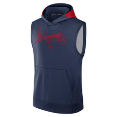 Atlanta Braves Nike Authentic Collection Dri-FIT Sleeveless Hoodie discount