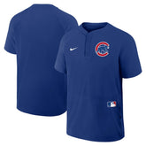 Chicago Cubs Nike Authentic Collection Raglan Short Sleeve Windshirt Clearance