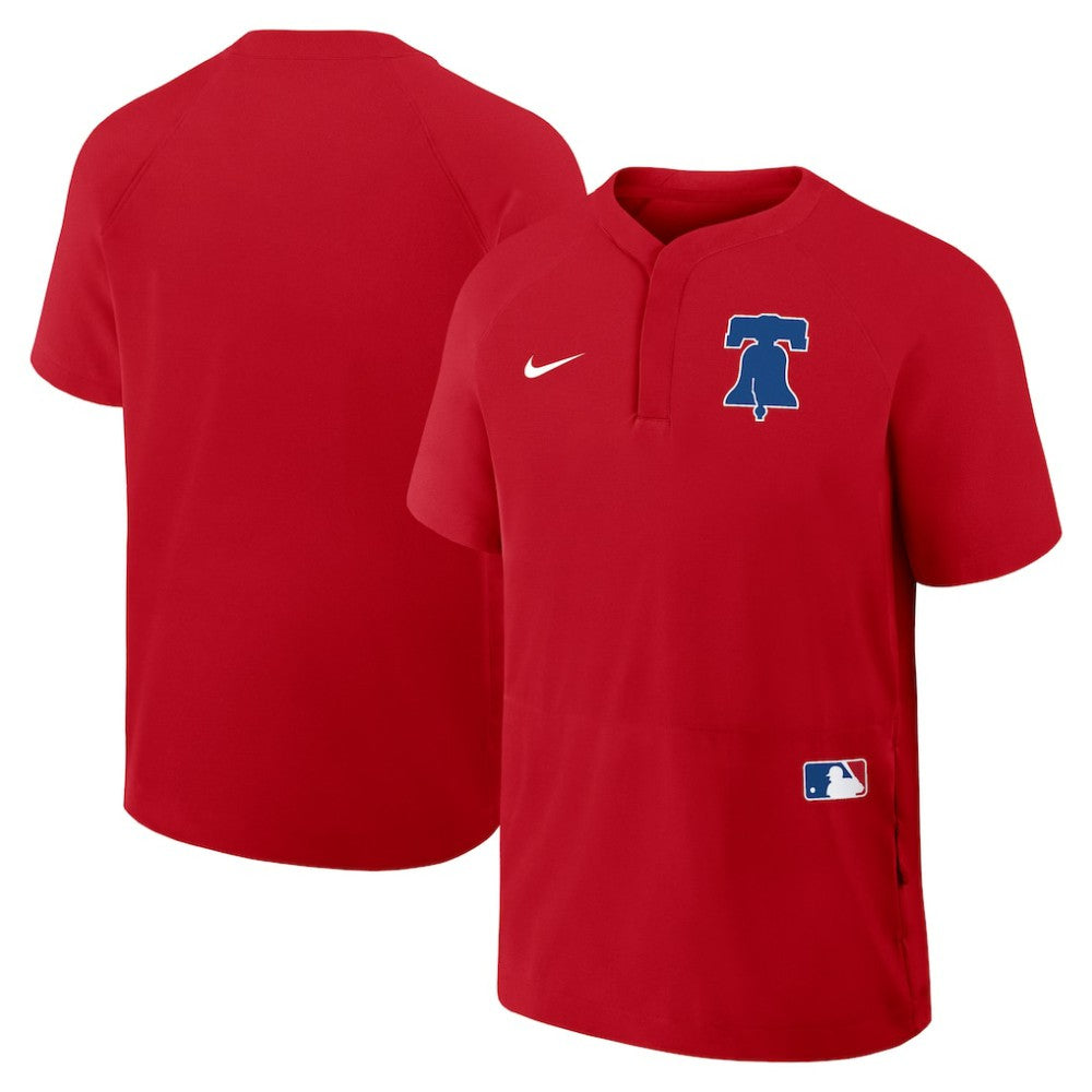 Philadelphia Phillies Nike Authentic Collection Raglan Short Sleeve Windshirt Near Me