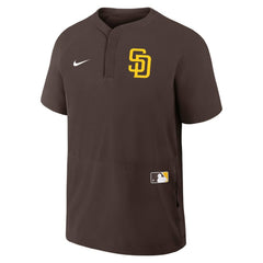 San Diego Padres Nike Authentic Collection Raglan Short Sleeve Windshirt On Sale