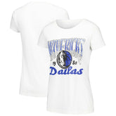 NBA - Dallas Mavericks Stadium Essentials Women's Sky High T-Shirt - White