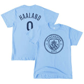 Erling Haaland Manchester City 1863FC Youth Player T-Shirts - Sky Blue
