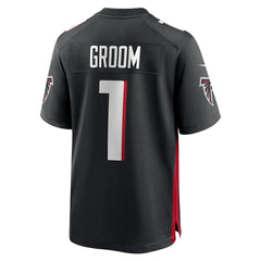 Number 1 Groom Atlanta Falcons Game Jersey Black - Nike