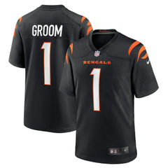 Number 1 Groom Cincinnati Bengals Game Jersey Black - Nike