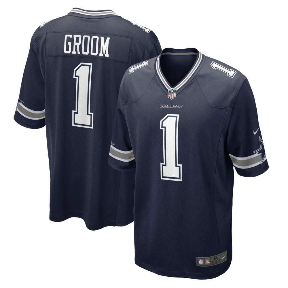 Number 1 Groom Dallas Cowboys Game Jersey Navy - Nike