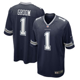 Number 1 Groom Dallas Cowboys Game Jersey Navy - Nike