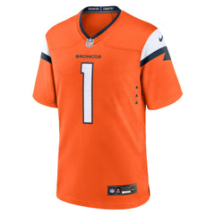 Number 1 Groom Denver Broncos Game Jersey Orange - Nike