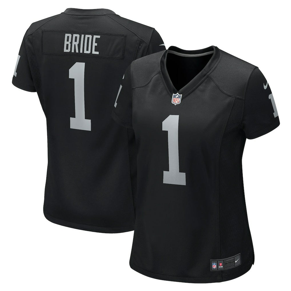 Number 1 Bride Las Vegas Raiders Women's Game Jersey Black - Nike