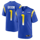 Number 1 Groom Los Angeles Rams Game Jersey Royal - Nike