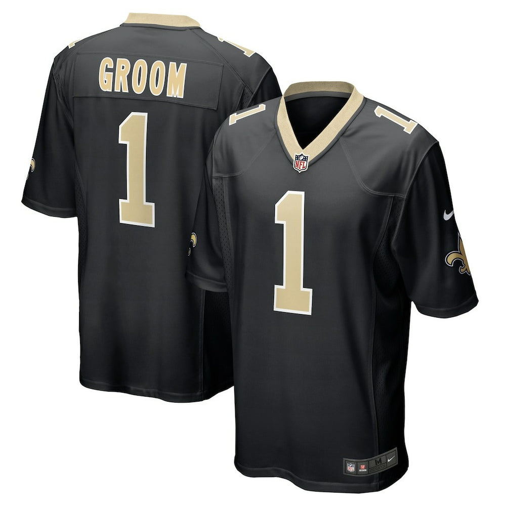 Number 1 Groom New Orleans Saints Game Jersey Black - Nike
