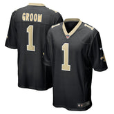 Number 1 Groom New Orleans Saints Game Jersey Black - Nike