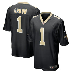 Number 1 Groom New Orleans Saints Game Jersey Black - Nike